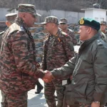 Lt Gen Pratik Sharma Shaking Hands