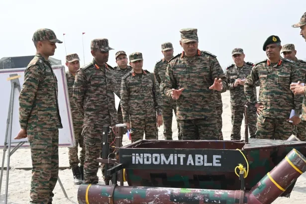 Lt Gen Pratik Sharma and Other Officers