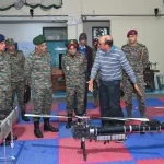 Lt Gen Pushpendra Singh Reviewing