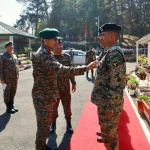 Lt Gen RC Tiwari Commending