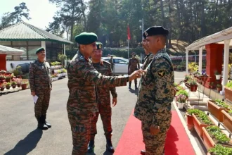Lt Gen RC Tiwari Commending