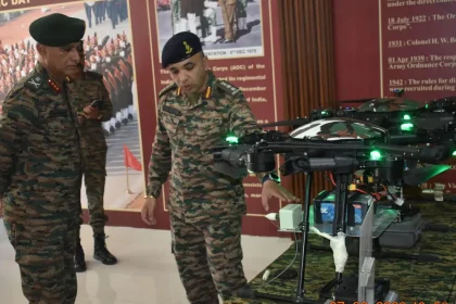 Lt Gen Rajan Sherawat Reviewing