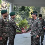 Lt Gen Rajesh Pushkar Shaking Hands