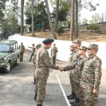 Maj Gen IS Gill Shaking Hands