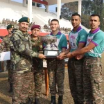 Officer Cadets Receiving Trophy