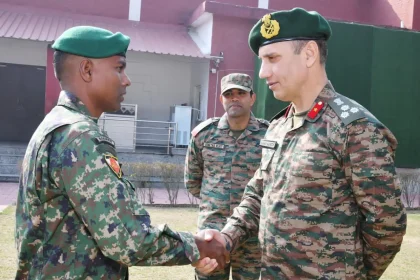 Officer Shaking Hands