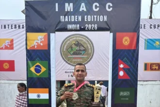 Officer with Medal