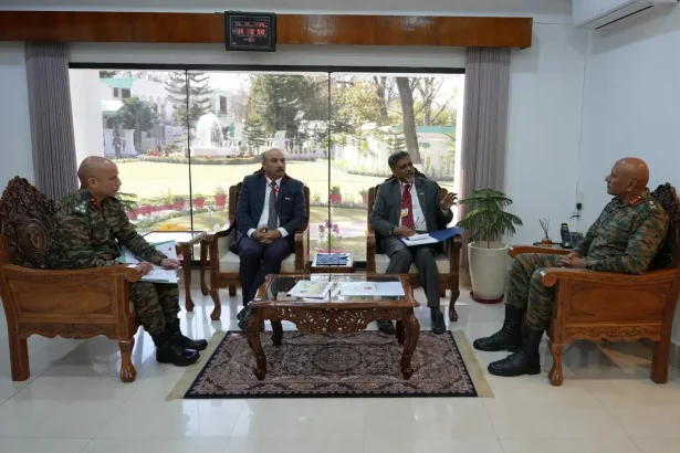 Officers Having Discussions