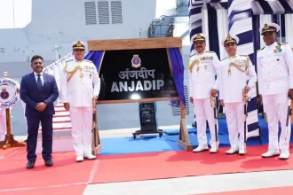 Officers at INS Anjadip