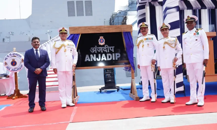 Officers at INS Anjadip