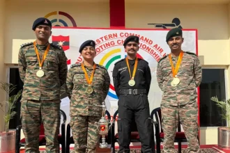 Officers with Medals
