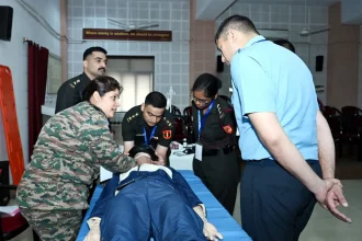 AFMC Officers Doing Training