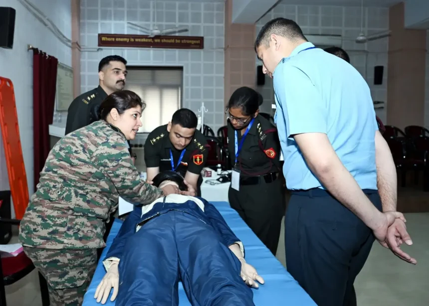 AFMC Officers Doing Training