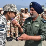 Air Marshal IS Wali Celebrating Holi