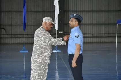 Air Marshal Jeetendra Mishra Commending