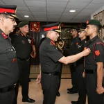 General Upendra Dwivedi Commending