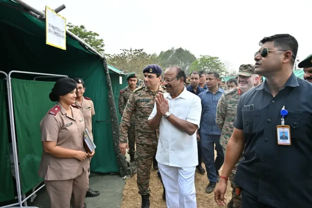 Governor of Tripura Doing Namaste
