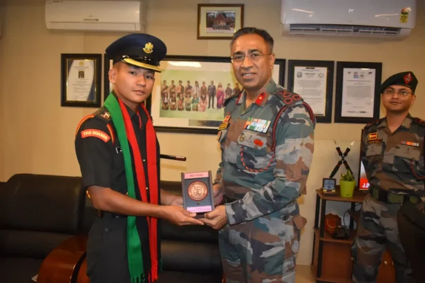 Assam Rifles Felicitates Lieutenant Obed Thangminsiam on Commissioning into Indian Army