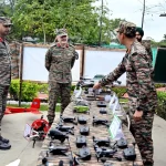 Lt Gen Abhijit S Pendharkar Reviewing