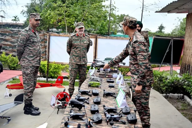 Lt Gen Abhijit S Pendharkar Reviewing