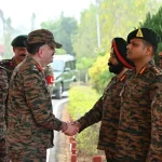 Lt Gen Abhijit S Pendharkar Shaking Hands