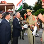 Lt Gen Chandpuria Shaking Hands