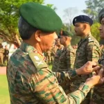 Lt Gen Katiyar Commending