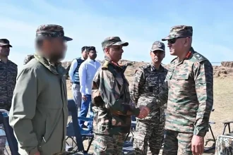 Lt Gen Pratik Sharma Shaking Hands 1