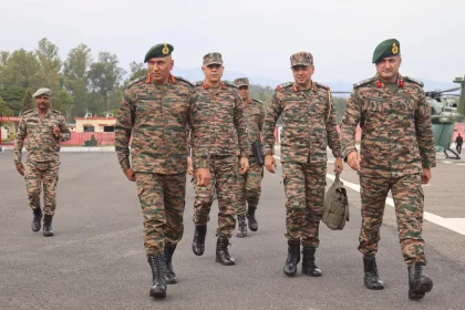 Lt Gen Pratik Sharma and Other Officers