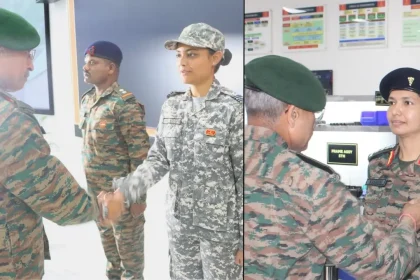 Lt Gen RC Tiwari Commending 1