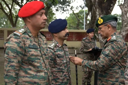 Lt Gen RC Tiwari Commending