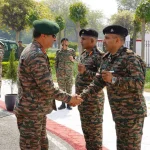 Lt Gen Rajesh Pushkar Shaking Hands
