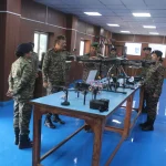 Lt Gen Rajiv K Sahni Reviewing Drone