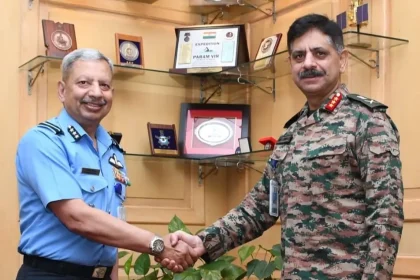 Lt Gen Zubin A Minwalla Shaking Hands