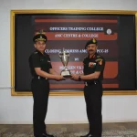 Lt Hirak Kalita Getting Trophy