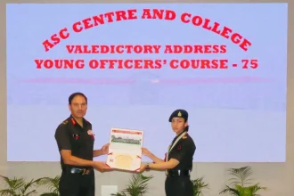 Lt Kanchan Sherawat Getting Award