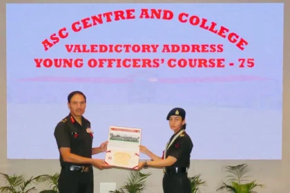 Lt Kanchan Sherawat Getting Award
