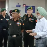 Maj Gen Anil Chandel Reviewing
