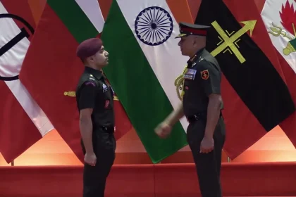 Officer Being Commended