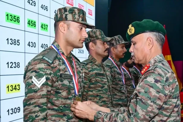 Officer Giving Medal
