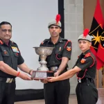 Officer Presenting Trophy