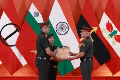 Officer Receicving Award