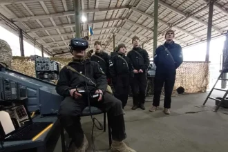 Officer Using VR
