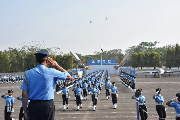 Officers Saluting