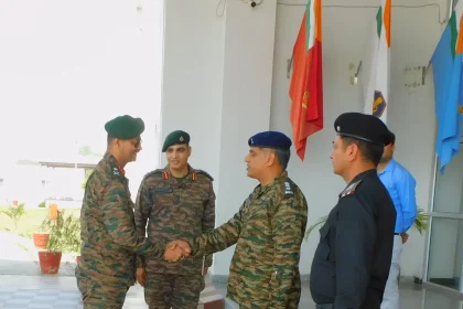 Officers Shaking Hands