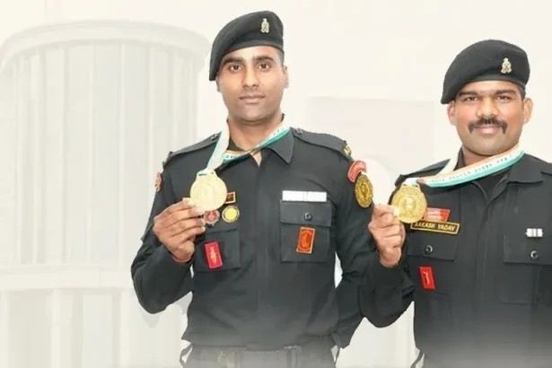 Officers with Medals