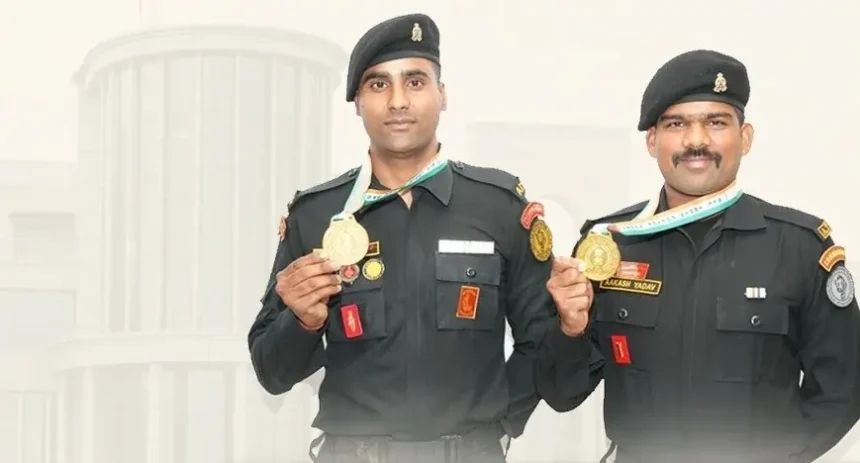 Officers with Medals