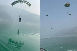 Paratroopers Landing