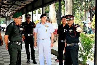 Surg Vice Adm Vivek Hande Reviewing