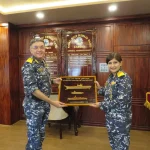 Surg Vice Admiral Arti Sarin Receiving Memento